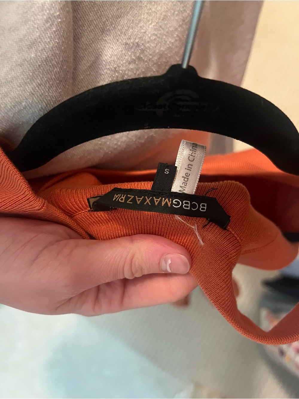 BCBGMaxAzria Orange Ribbed Tank Dress - Picture 2 of 2